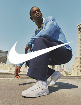 Cool male model with Nike court sneakers