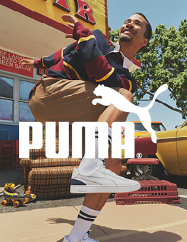 Dancing man with Puma sneakers