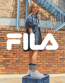 Cool girl with Fila sneakers