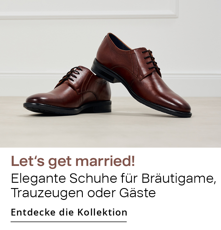 Let&apos;s get married! Elegante Schuhe fÃ¼r BrÃ¤utigame, Trauzeugen oder GÃ¤ste
