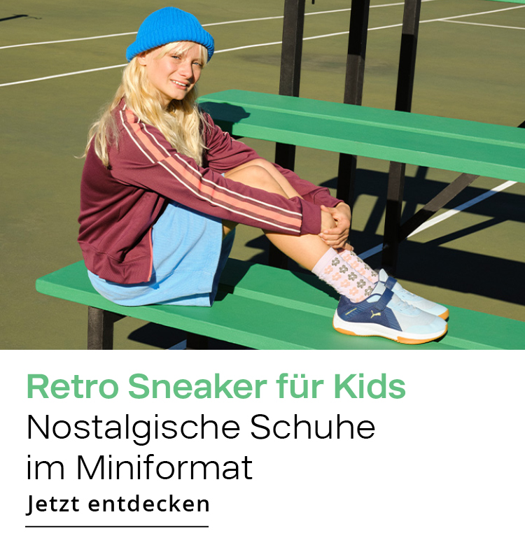 Retro Sneaker fÃ¼r Kids  Nostalgische Schuhe im Miniformat