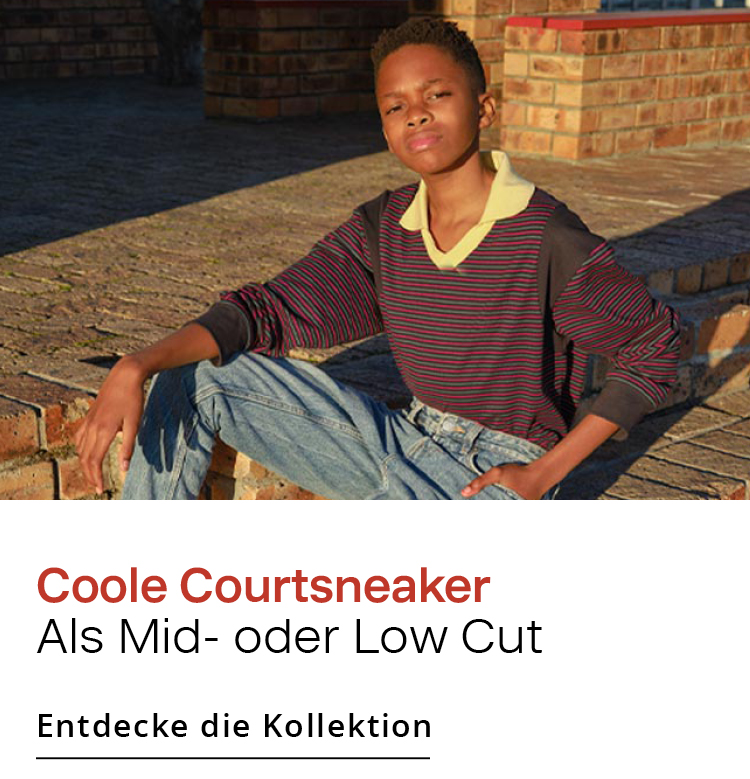 Coole Courtsneaker  Als Mid- oder Low Cut