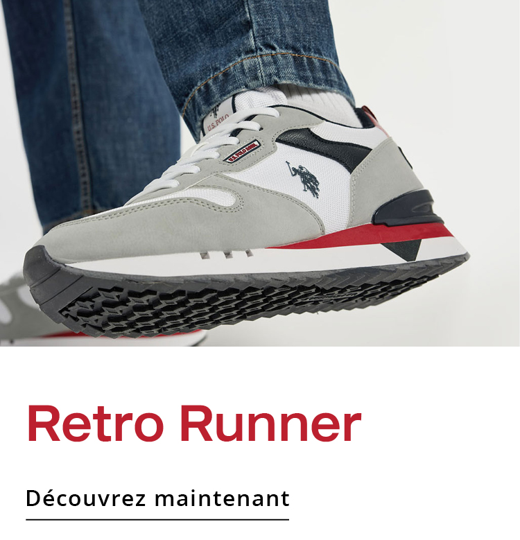 Retro-Style  L&apos;inspiration old school fait de nos Retro Runners des chaussures qui attirent le regard