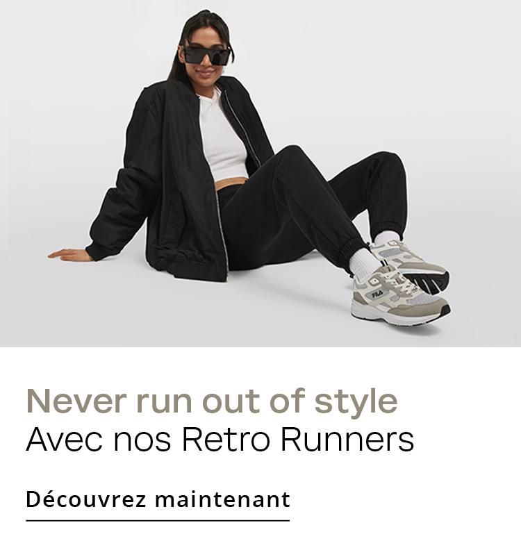 Never run out of style Avec nos Retro Runners