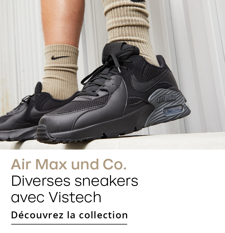 Air Max und Co. Diverses sneakers avec Vistech