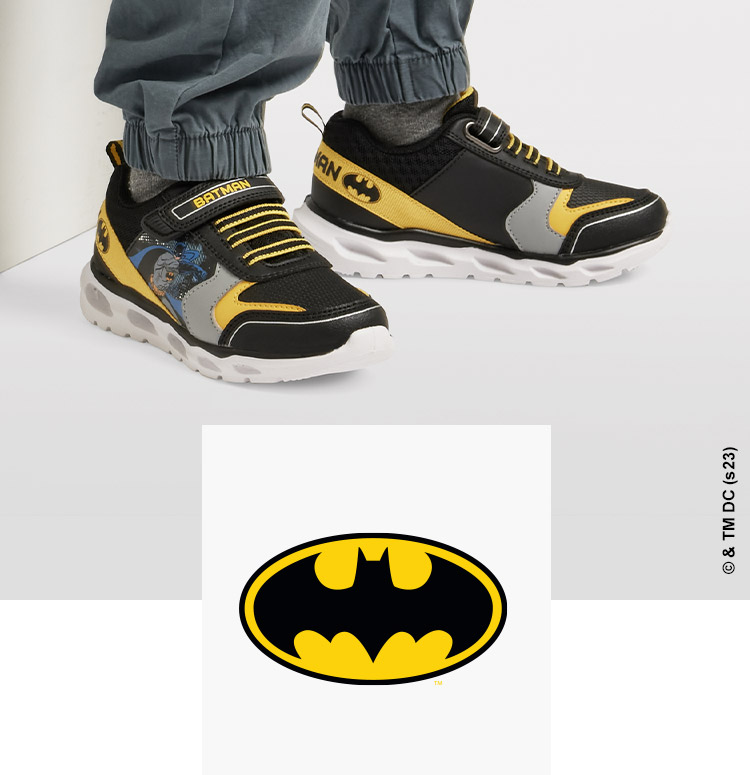 Batman logo und batman sneaker