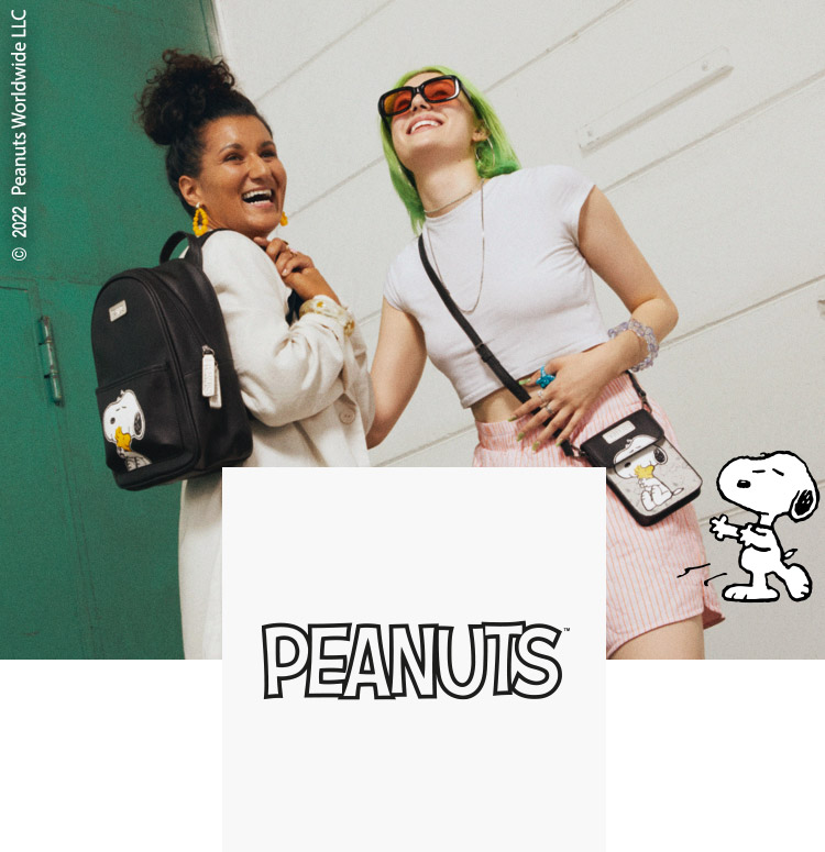 Happy women.Peanuts Logo