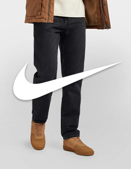 Men in jeans with Nike sneakers