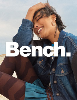 Happy woman. Bench Logo