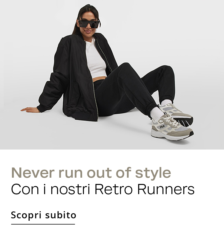 Never run out of style Con i nostri Retro Runners