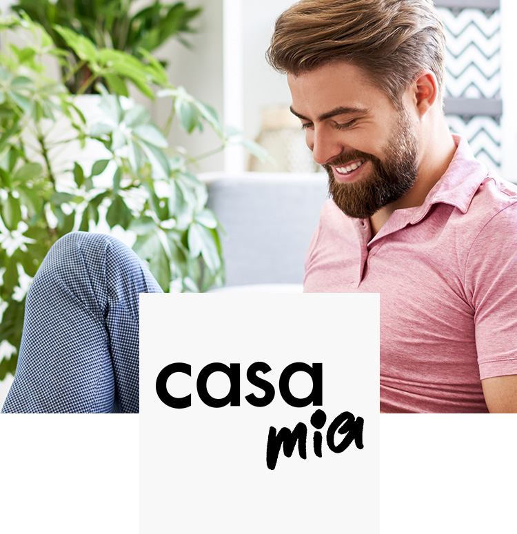 Mann zu Hause &amp; Casa Mia Logo