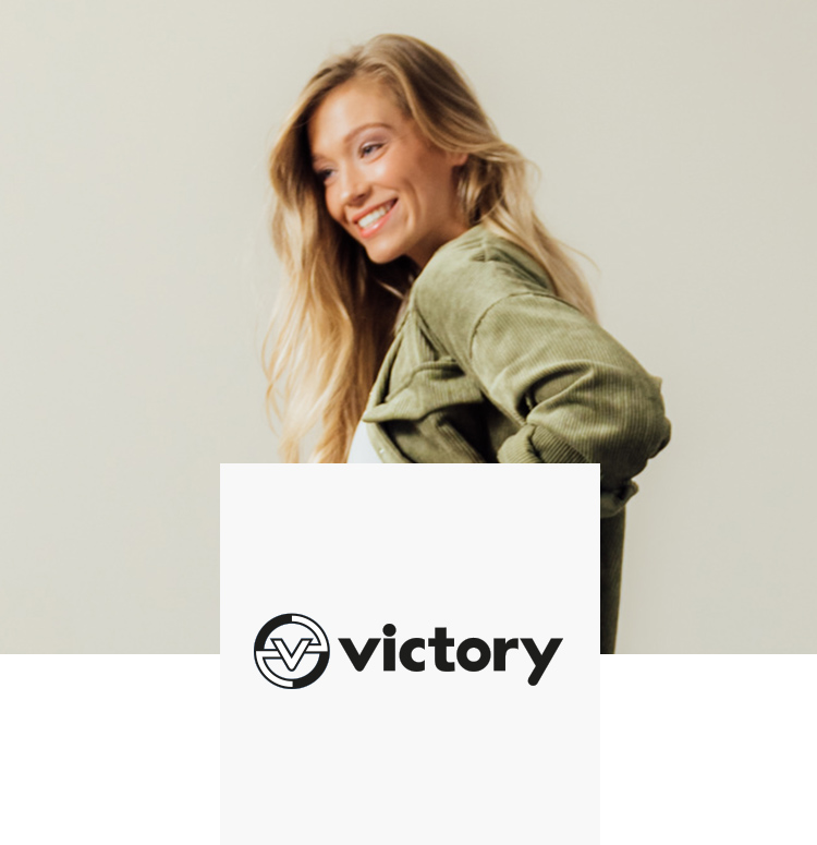 Happy Woman &amp; Victory Logo
